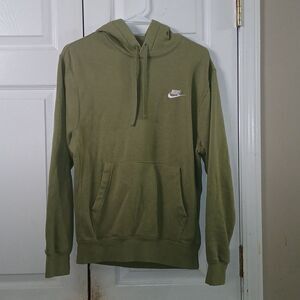 Nike light olive green hoodie unisex sweatshirt kangaroo front pocket  Sz S NWOT
